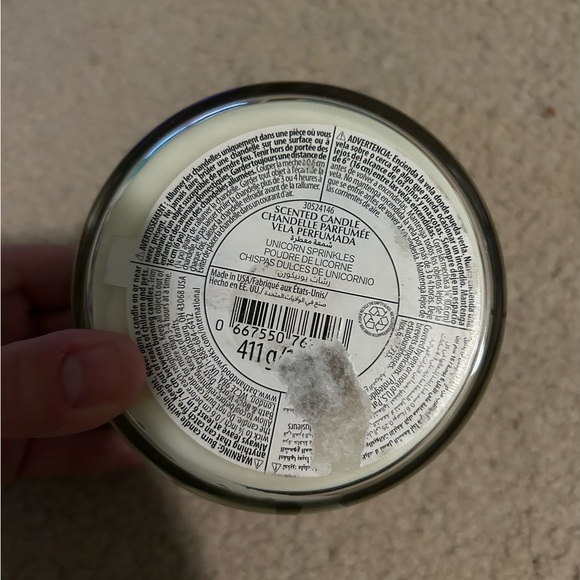 USED Bath and Body Works Unicorn Sprinkles 3-Wick Candle - Picture 2 of 4